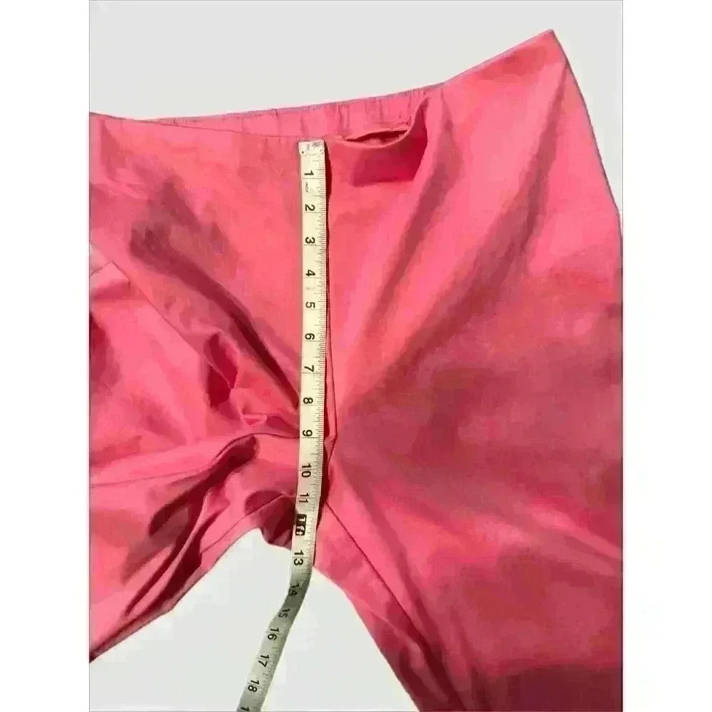 SIGRID OLSEN Sport Cropped Pants Women’s 14 Pink side zip closure - Picture 3 of 4